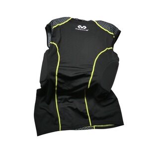 McDavid Padded Compression Shirt Mens Large Black Sleeveless Football Jersey Top